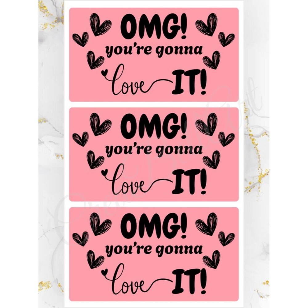 100 Thank you Stickers for Packaging | Small Business Labels
